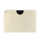 Lederschutzhülle Apple iPad - Crocodile milk ( Pantone #d6d2c4 ) 