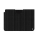 Pochette cuir Apple iPad - Abaca nero ( Noir / Black) 