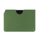 Apple iPad leather pouch - Vert Veggie ( Pantone #68724d ) 