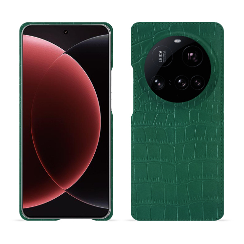 Capa Xiaomi 15 Ultra - Proteção Premium em pele | NoreveCrocodile pino ( Pantone #173F35 ) 