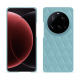 Xiaomi 15 Ultra leather cover - Bleu ciel - Couture ( Nappa - Pantone #abcae9 ) 