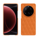 Funda de piel Xiaomi 15 Ultra - Orange - Couture ( Nappa - Pantone #ff9351 ) 