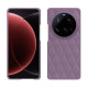 Custodia in pelle Xiaomi 15 Ultra - Lilas - Couture ( Nappa - Pantone #b9a3e3 ) 