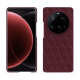 Custodia in pelle Xiaomi 15 Ultra - Lie de vin - Couture ( Pantone #412234 ) 