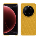 レザーケース Xiaomi 15 Ultra - Jaune soulèu - Couture ( Pantone #F3B934 )