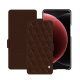 Custodia in pelle Xiaomi 15 Ultra - Châtaigne - Couture ( Pantone #1b1107 ) 