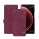 Housse cuir Xiaomi 15 Ultra - Prune vintage - Couture ( Pantone #612434 ) 