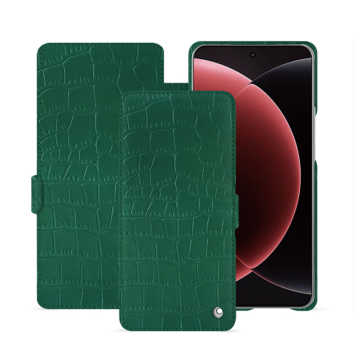 Capa Xiaomi 15 Ultra - Proteção Premium com Aba | NoreveCrocodile pino ( Pantone #173F35 ) 