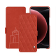 レザーケース Xiaomi 15 Ultra - Arange clouquié - Couture ( Pantone #D33108 )