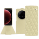 Housse cuir Xiaomi 15 Ultra - Beige - Couture ( Nappa - Pantone #ceb888 ) 