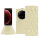 硬质真皮保护套 Xiaomi 15 Ultra - Ivoire - Couture ( Pantone #d6d6c6 ) 