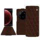 Xiaomi 15 Ultra leather case - Châtaigne - Couture ( Pantone #1b1107 ) 