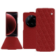 Capa em pele Xiaomi 15 Ultra - Tomate - Couture ( Pantone #a61715 )