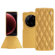 硬质真皮保护套 Xiaomi 15 Ultra - Or Maïa - Couture ( Pantone 871C ) 