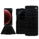 Xiaomi 15 Ultra leather case - Crocodile nero ( Noir / Black) 