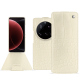 Xiaomi 15 Ultra leather case - Crocodile milk ( Pantone #d6d2c4 ) 