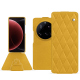 Custodia in pelle Xiaomi 15 Ultra - Jaune soulèu - Couture ( Pantone #F3B934 )