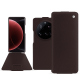 硬质真皮保护套 Xiaomi 15 Ultra - Marron envoûtant ( Pantone #4e3629 ) 