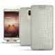 Huawei Mate 9 leather case - Crocodile milk
