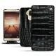 Custodia in pelle Huawei Mate 9 - Crocodile nero