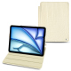 Apple iPad Air leather case - Crocodile milk ( Pantone #d6d2c4 ) 