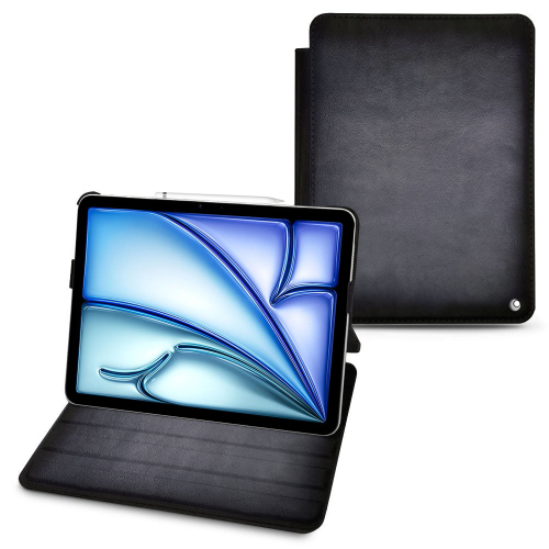 Capa com aba em pele de luxo para Apple iPad Air 11 polegadasGris Patine