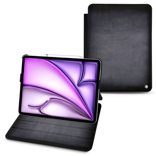 Étui à rabat en cuir premium pour Apple iPad Air 13 | NoreveGris Patine