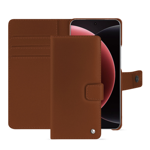 Xiaomi 15 Ultra funda de cartera - Protección Premium | NoreveMarron ( Nappa - Pantone #8B4720 ) 