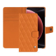 Capa de couro para carteira Xiaomi 15 Ultra - Orange - Couture ( Nappa - Pantone #ff9351 ) 