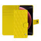 Funda de piel para cartera Xiaomi 15 Ultra - Jaune fluo - Couture ( Pantone #c9ff57 ) 