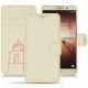 Huawei Mate 9 leather case - Blanc escumo