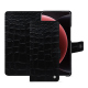 Capa de couro para carteira Xiaomi 15 Ultra - Crocodile nero ( Noir / Black) 