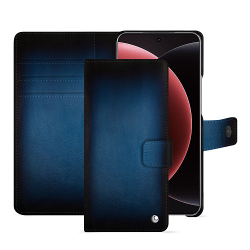 Étui portefeuille Xiaomi 15 Ultra - Protection haut de gamme | NoreveBleu Patine