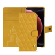 Xiaomi 15 Ultra レザーウォレットケース - Jaune soulèu - Couture ( Pantone #F3B934 )
