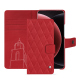 Capa de couro para carteira Xiaomi 15 Ultra - Rouge troupelenc - Couture ( Pantone #AB191A )