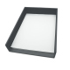 Leather A4 paper tray - Single tier - Gris Veggie ( Pantone #5e514d ) 