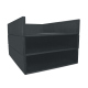 Papierablage A4 - Dreifach - Noir Veggie ( Noir / Black) 