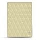 Porta-ementa com parafusos - A4 - Beige - Couture ( Nappa - Pantone #ceb888 ) 