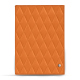 Menu ristorante sistema a vite - A4 - Orange - Couture ( Nappa - Pantone #ff9351 ) 