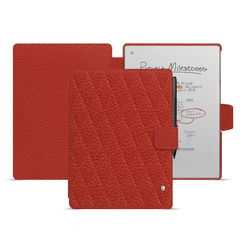 Funda de solapa para reMarkable Paper Pro - Protección de alta gama por NorevePapaye - Couture ( Pantone #b54317 ) 