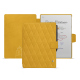 Capa em pele reMarkable Paper Pro - Jaune soulèu - Couture ( Pantone #F3B934 )