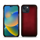 硬质真皮保护套 Apple iPhone 14 - Rouge Patine