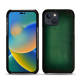 Capa em pele Apple iPhone 14 - Vert Patine