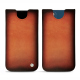 Pochette cuir Apple iPhone 14 - Orange Patine