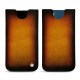 Apple iPhone 14 leather pouch - Fauve Patine