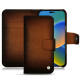 Capa em pele Apple iPhone 14 - Marron Patine