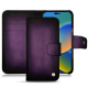 Apple iPhone 14 leather case - Violet Patine