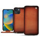 Capa em pele Apple iPhone 14 - Orange Patine