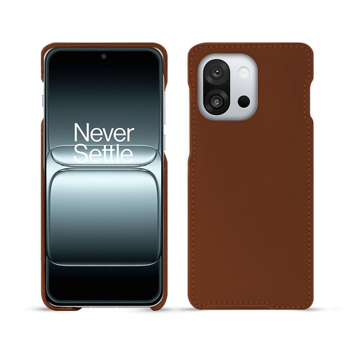 OnePlus 13T  premium 保护壳 – Noreve 定制皮革保护套Marron ( Nappa - Pantone #8B4720 ) 