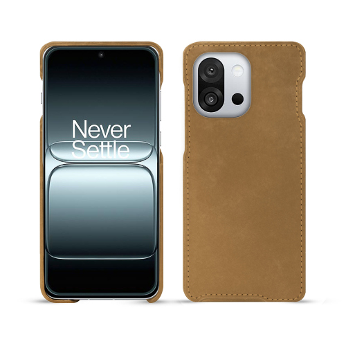 OnePlus 13T Premium Case – Custom-made Leather Protection by NoreveSable vintage ( Pantone #9b7340 ) 